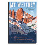 Vintage Mt. Whitney Wall Art