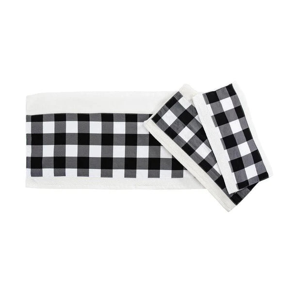 Camille Buffalo Check 5 PC Bath Accessory and Towel Set