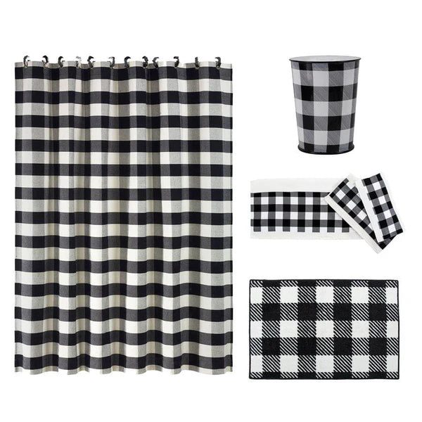 Camille Buffalo Check 6PC Bathroom Set