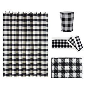 Camille Buffalo Check 6PC Bathroom Set