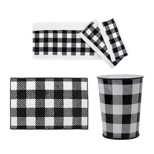 Camille Buffalo Check 5 PC Bath Accessory and Towel Set