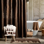 Clearwater Pines Chocolate Shower Curtain