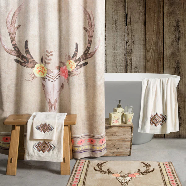 Desert Skull Bohemian 8PC Bathroom Set