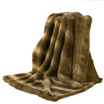 Oversize Faux Fur Wolf Throw