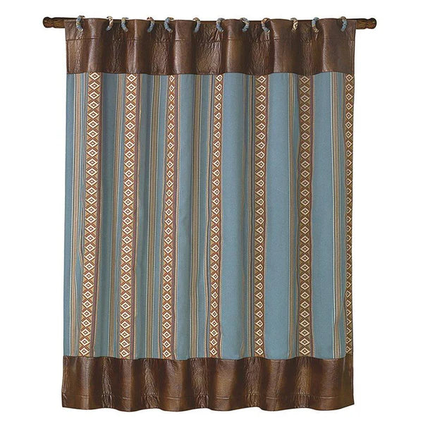 Ruidoso Aztec Stripe Shower Curtain