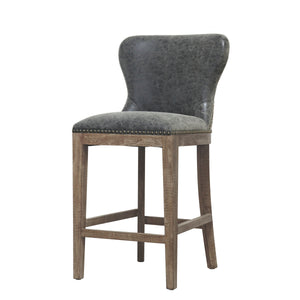 Dorsey Counter Stool, Nubuck Charcoal