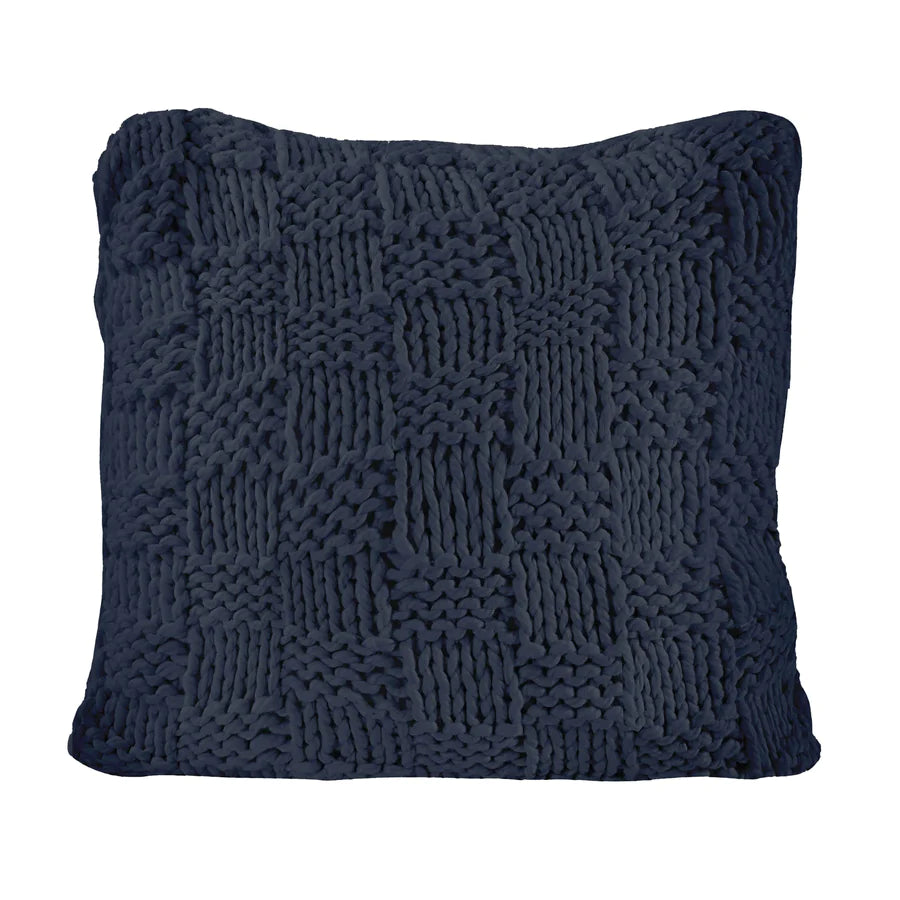 Chess Knitted Pillow Sham