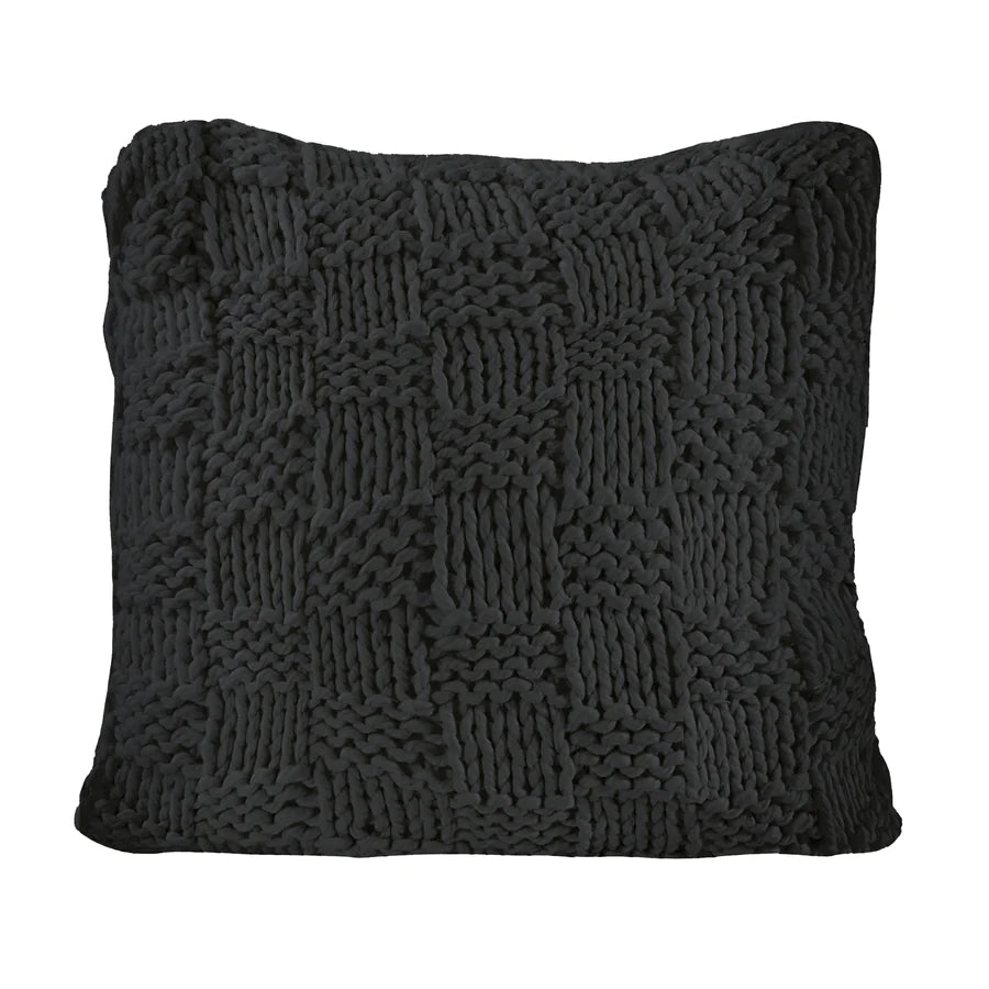 Chess Knitted Pillow Sham