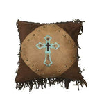 Cross Square Accent Pillow