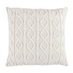 Cream Cable Knit Euro Sham