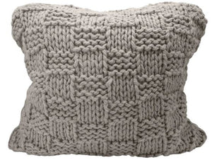 Chess Knitted Pillow Sham
