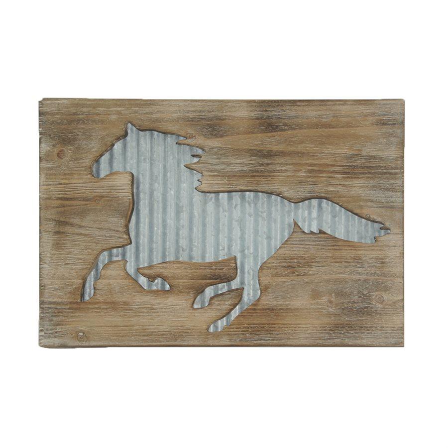 Horse Galvanized Metal Wall Hanging