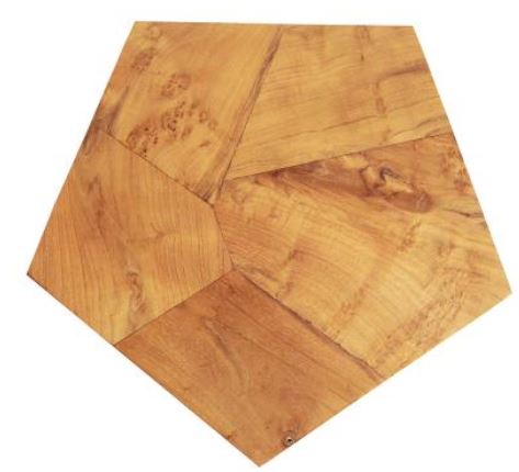 Natural Hexagonal Side Table