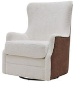 Fauz Fur Swivel Rocker Tufted Chair