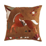 Solace Embroidered Horse Accent Pillow