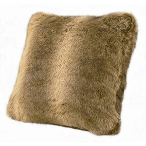 Faux Fur Wolf Pillow