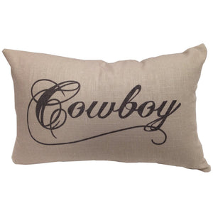 Cowboy Linen Pillow