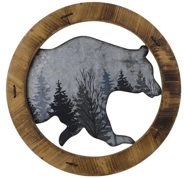 Rustic Bear Wall Art