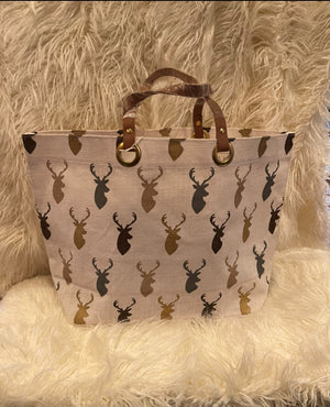 Stag Horn Tote Gray
