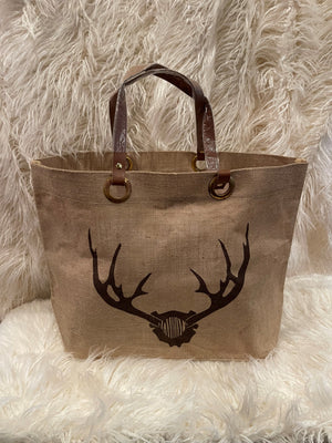Stag Horn Tote Gray
