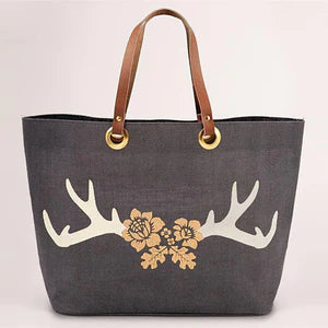 Stag Horn Tote Gray