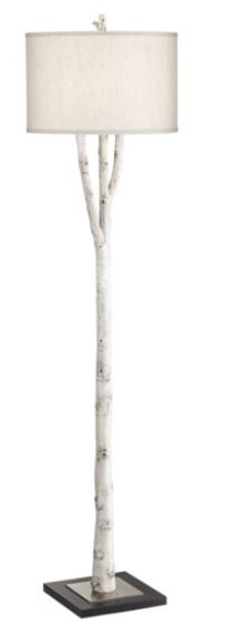 White Birch Floor Lamp